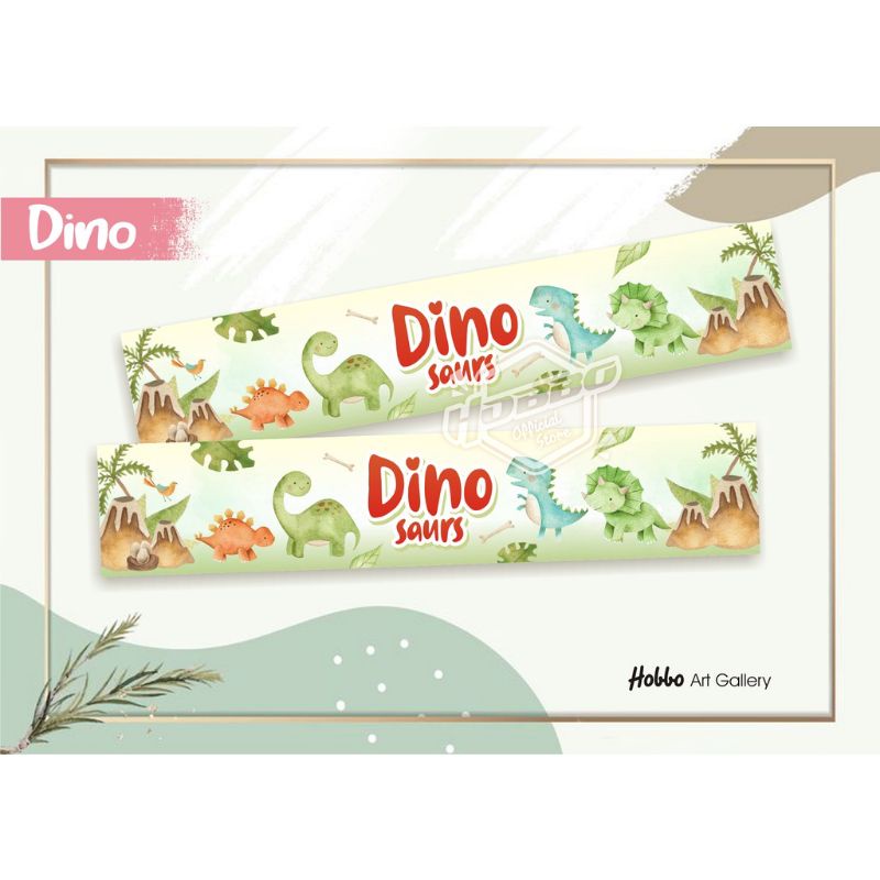 

Isi 10 pcs - Label Plastik Sanck Ultah - Dino Ready Stock