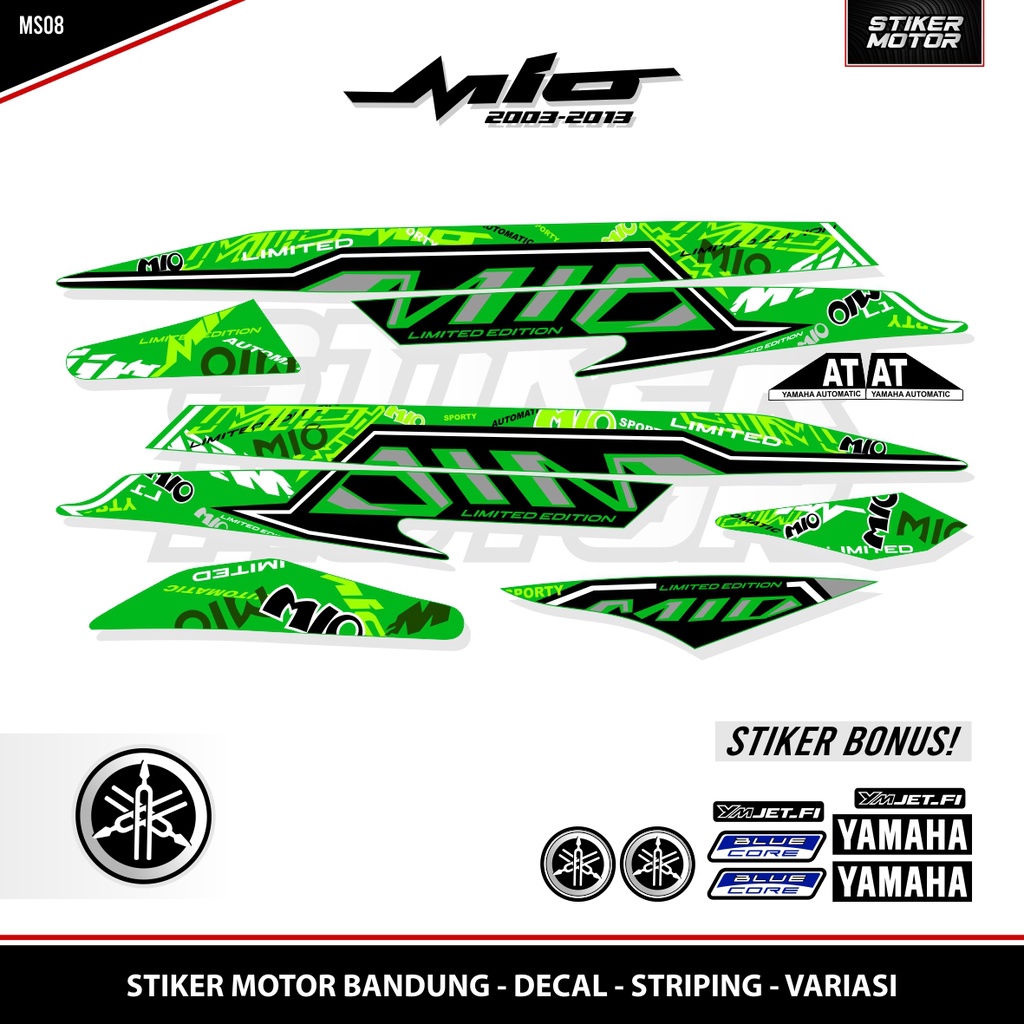 STRIPING MIO SPORTY / GARNISH / GRAFIS 8 / MIO LAMA / SMILE / GARNIS / THAILOOK / STICKER / STIKER /