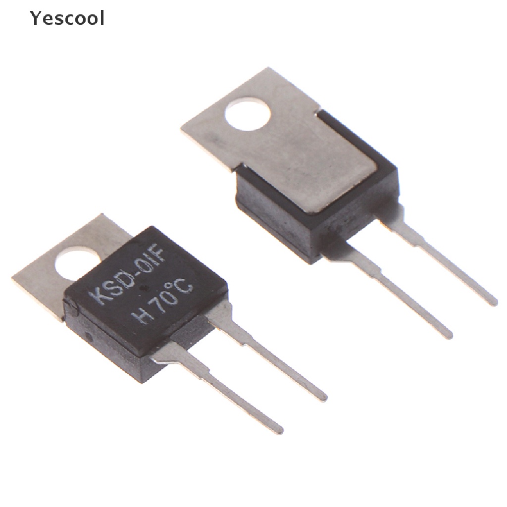 Yescool KSD-01F 2Pcs Saklar Sensor Termostat Suhu 70 Derajat