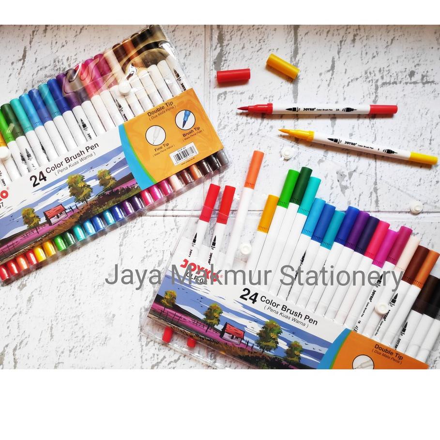 

Flash Sale Pen gel kuas color brush pen joyko set 24 warna CLP-07