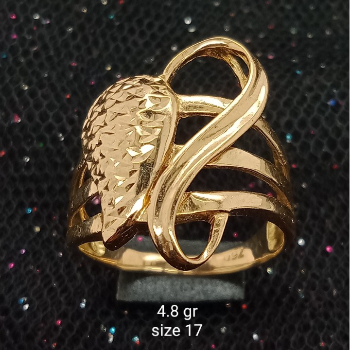 Cincin Emas 17K - 4.8 gr Kadar 750 - 1268