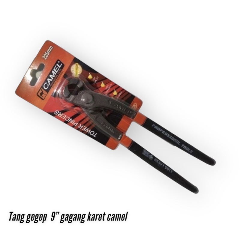 Tang gegep 9” gagang karet camel