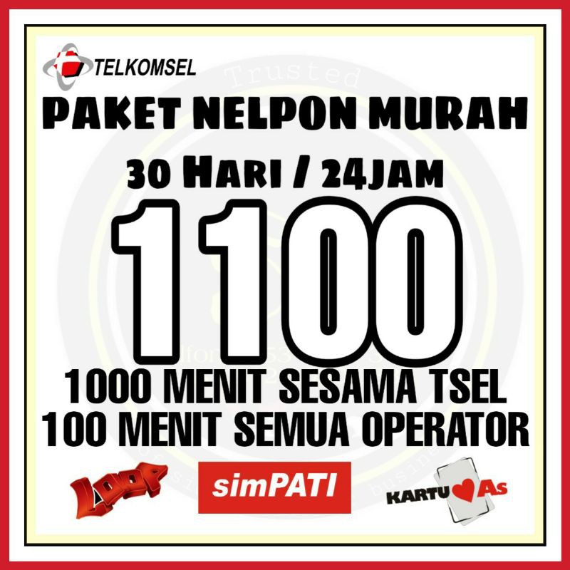 PAKET NELPON 1100 menit TELKOMSEL PROMO TERMURAH