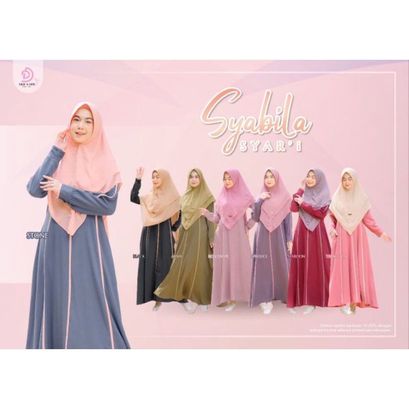 Syabila Syar'i By D&D/Gamis Syar'i Murah/Gamis set syar'i/Gamis