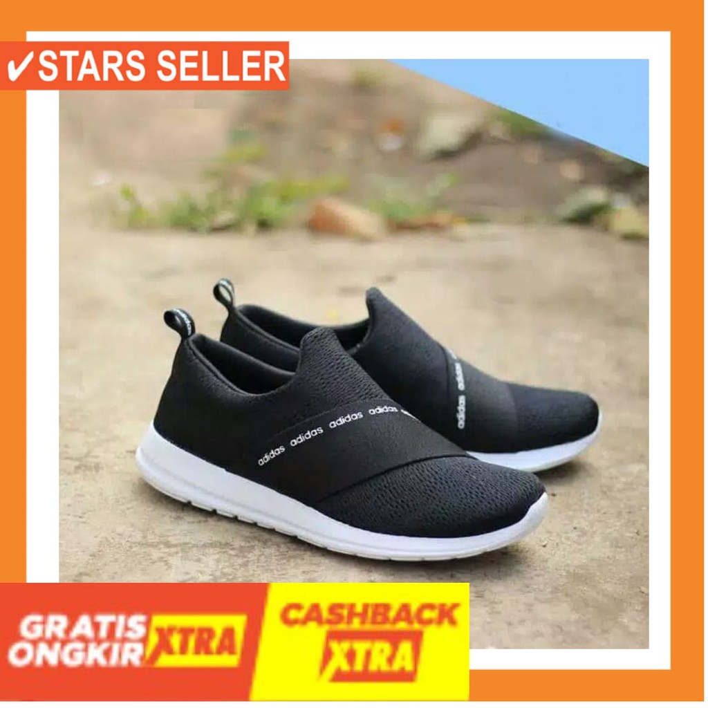 BUAT SEKOLAH KULIAH KERJA SANTAI CASUAL CANTIK / Adidas Swift Sepatu Wanita Slipon