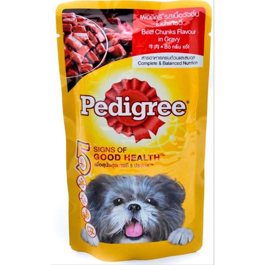 MAKANAN ANJING PEDIGREE POUCH BEEF 130GR