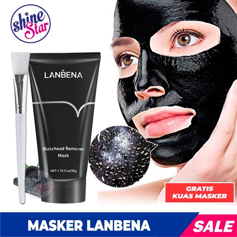 PROMO!! Masker Komedo Blackhead Remover BlackMask Ampuh Angkat Komedo Hidung &amp; Wajah [ Free Kuas Masker  ]