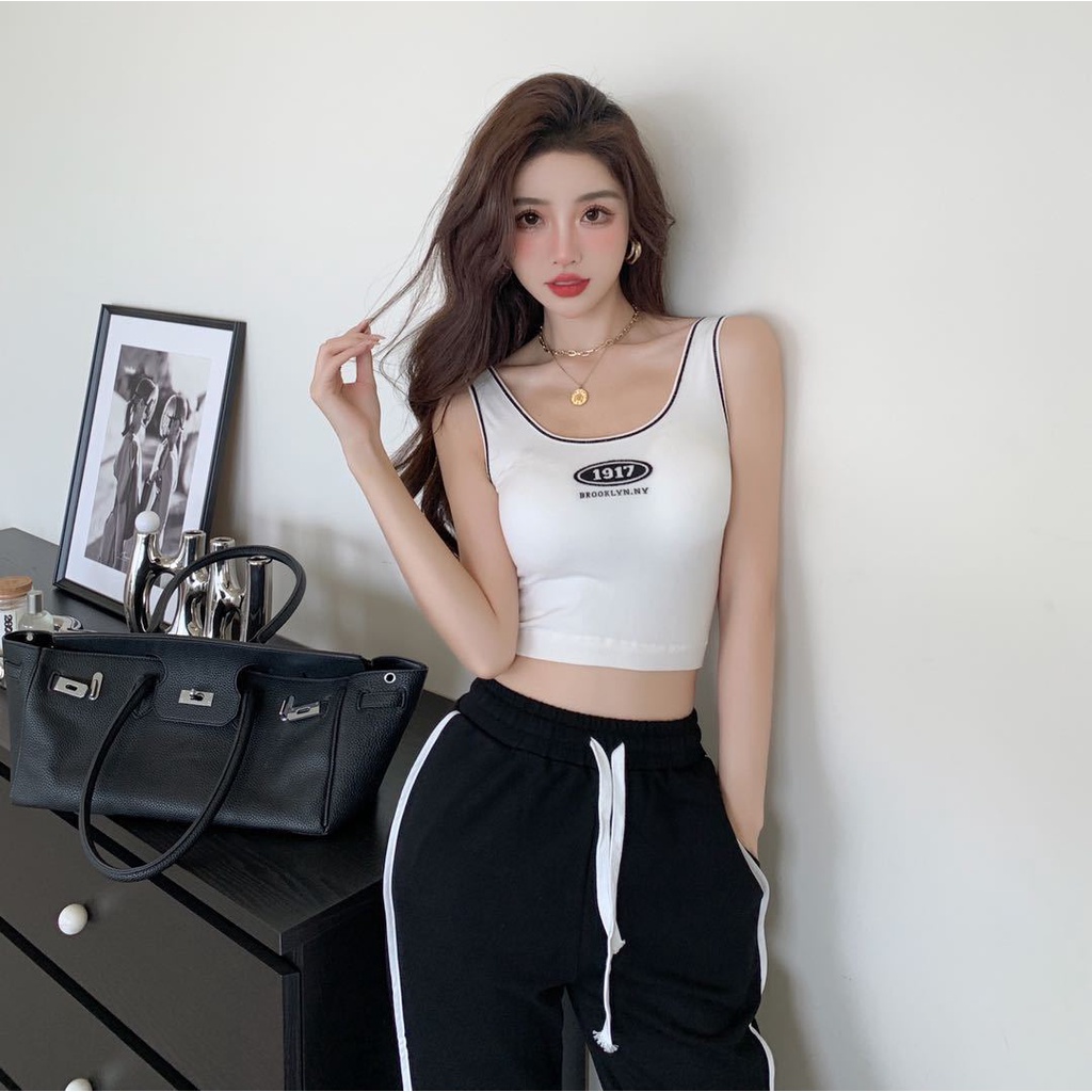 Nicebra Tanktop Bra With Cup Singlet Wanita Import Atasan Wanita 1095