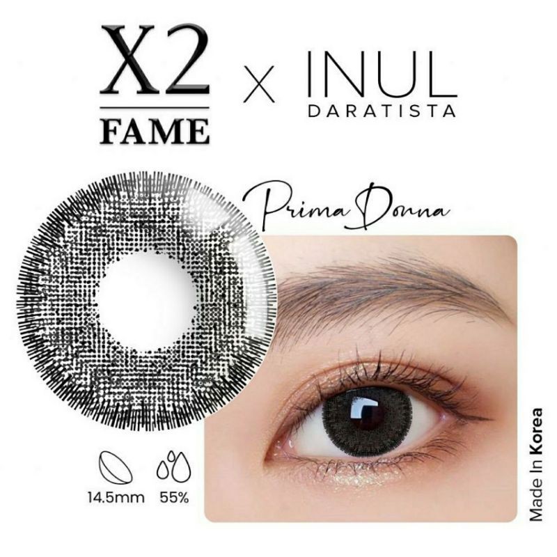 Softlens X2 FAME INUL DARATISTA 14.5 MM / Softlen Soflen Warna Normal