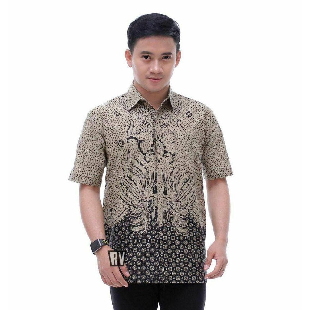 Hem Batik Pria Lengan Pendek - Baju Batik Pria - Hem Batik Pria Jumbo M L XL XXL 3XL 4XL 5XL