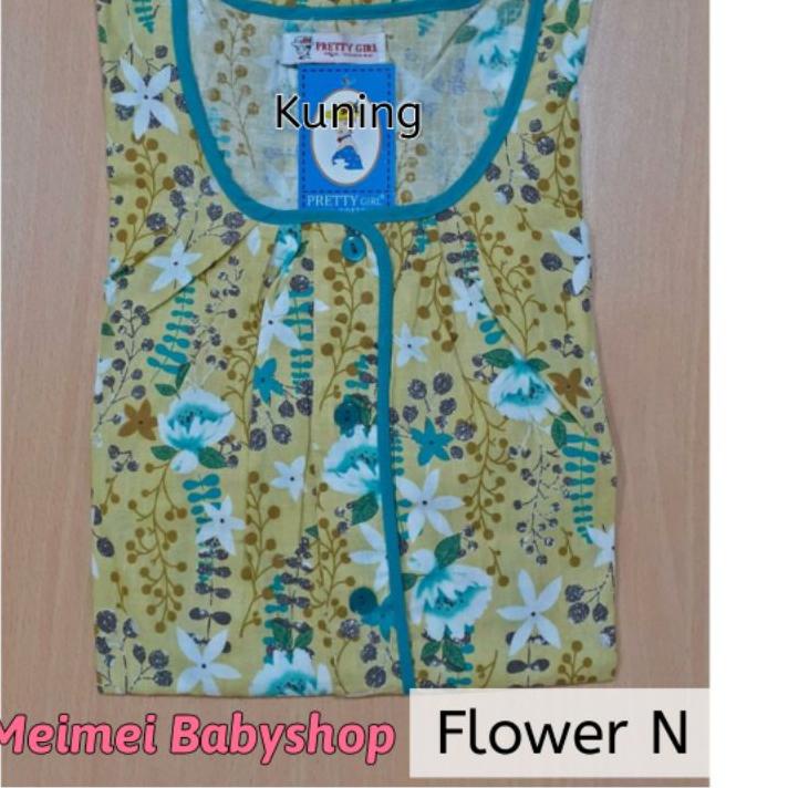 Daster Katun Pretty Girl / Daster Busui Bumil / Baju Tidur Wanita / Daster Jumbo Resleting / Kancing