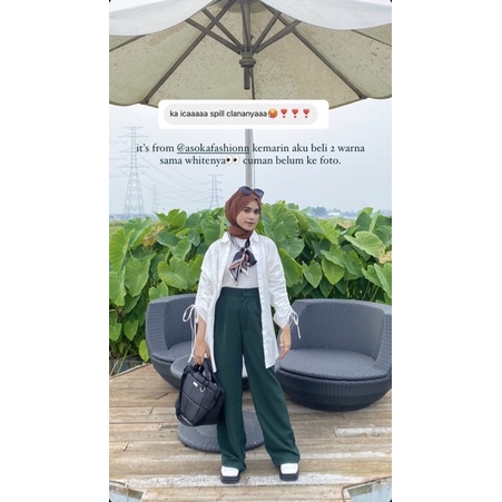 ASOKA Alea Pants 997 - Loose Pants Trouser - Celana Kulot - Celana Kantor Wanita