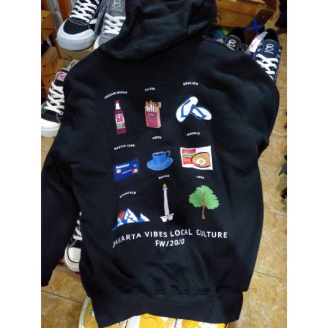 Pullover hoodie Jakarta vibes local culture