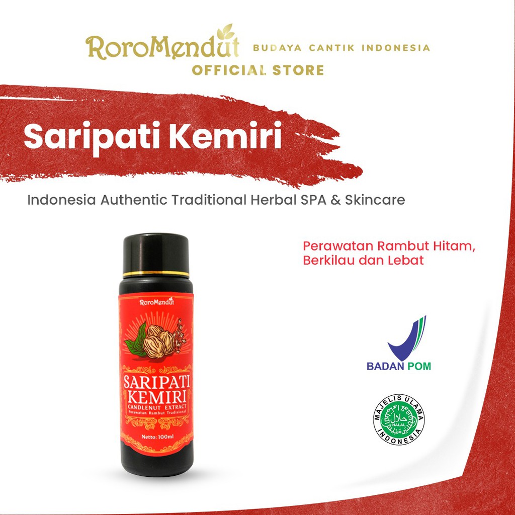 

Roro Mendut Saripati Kemiri Penumbuh Rambut Ampuh