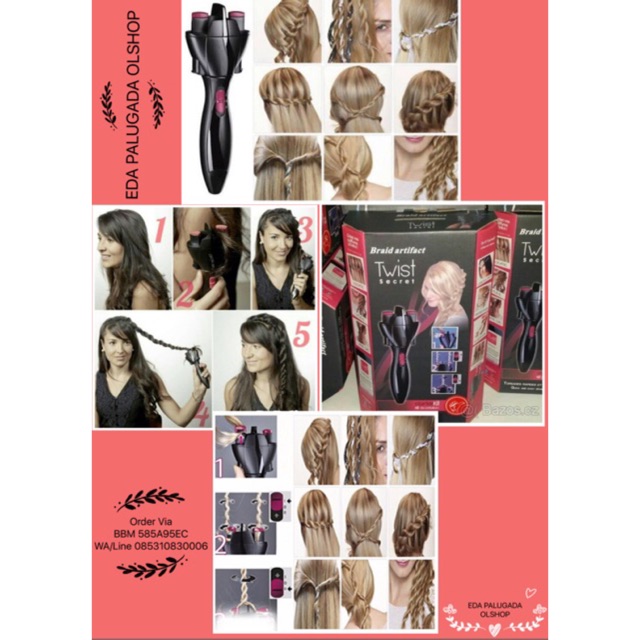 alat kepang rambut, braid artifact twist, kepangan rambut, babylish twist