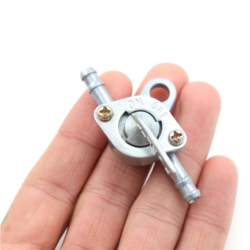 {LUCKID}Aluminium Inline Petrol Fuel Tap ON/OFF Switch 50cc 110cc 125cc Pit Dirt for Motorcycle Bike High Quality R06