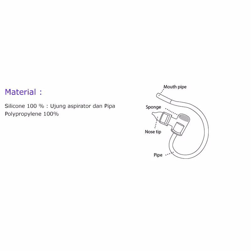 Babysafe Nasal Aspirator NAS02 / Aspirator with Pipe - Penyedot Ingus (lendir) Bayi