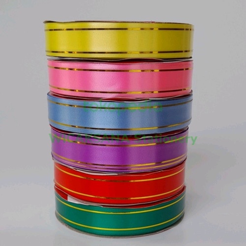 

PITA KADO / PITA JEPANG LIST EMAS 2 CM / PITA SOUVENIR/ PITA PLASTIK