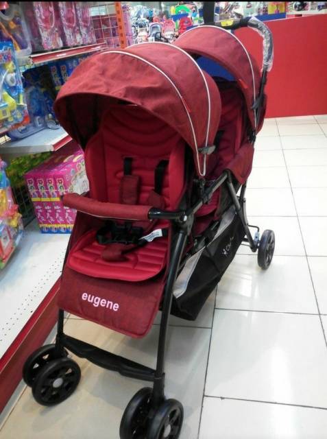 Stroller Kembar Tandem Chris Bell Eugene CB688-2