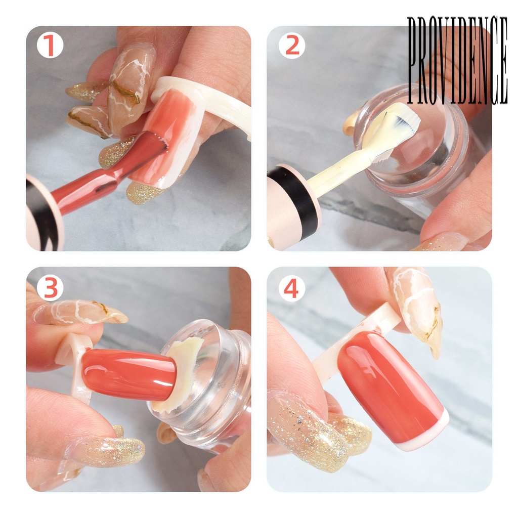 Providence 1 Set Stamper Nail Art Kepala Ganda Transparan Flexible Ramah Lingkungan