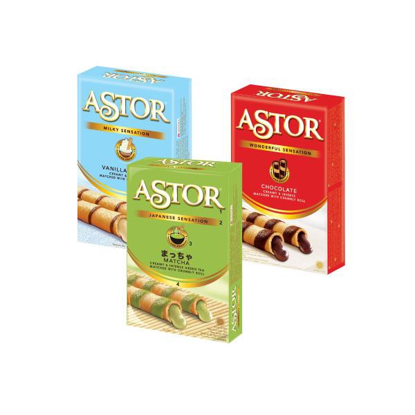 

ASTOR Wafer Roll Matcha / Vanilla / Chocolate (40g).