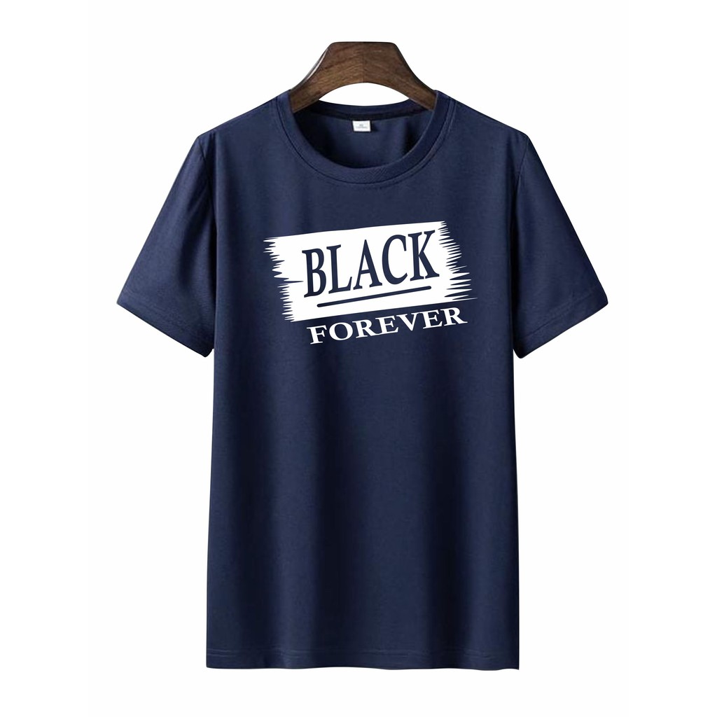 verovi28 KAOS PRIA II KAOS DISTRO SABLON DIGITAL BERKUALITAS BISA UNISEX BLACK FOREVER