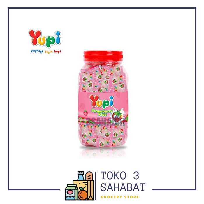 

Yupi Strawberry Kiss Jar