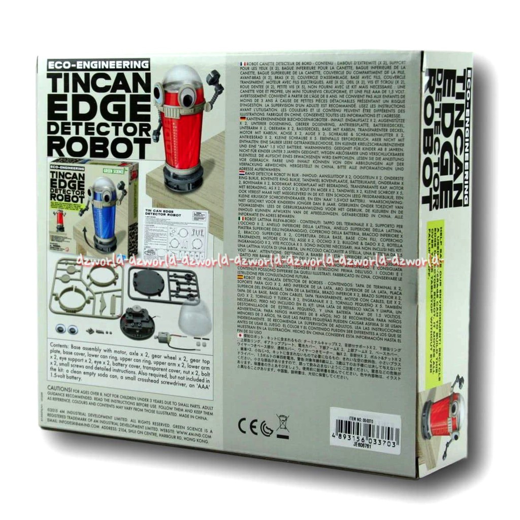 Eco Engineering Tincan Edge membuat robot dari kaleng soda kosong dengan teknik eco pintar