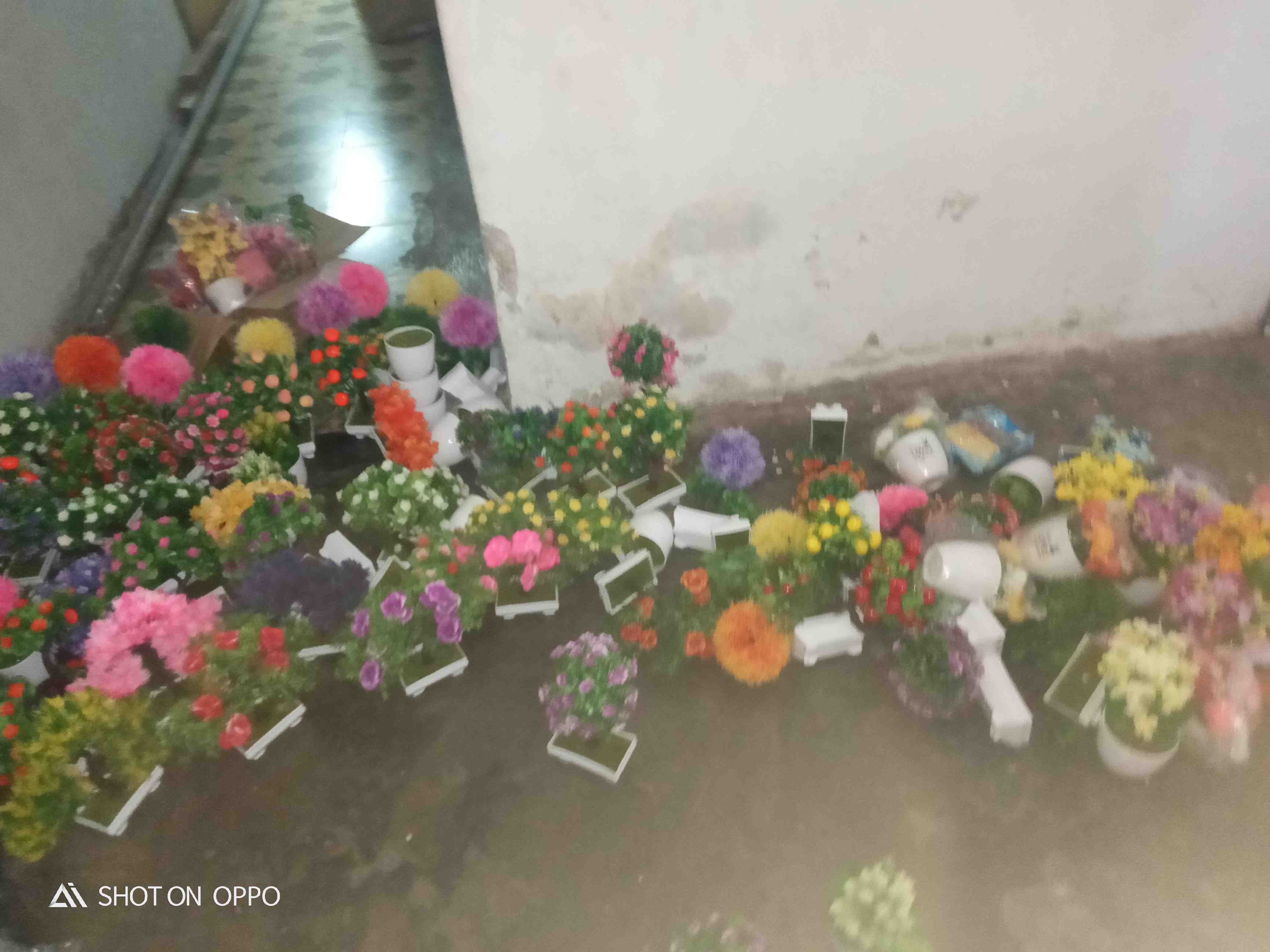 Ariani1318 Bunga Plastik /buket Bunga Sakura Artificial Artifisial Palsu Dekorasi Rumah Shabby Chic