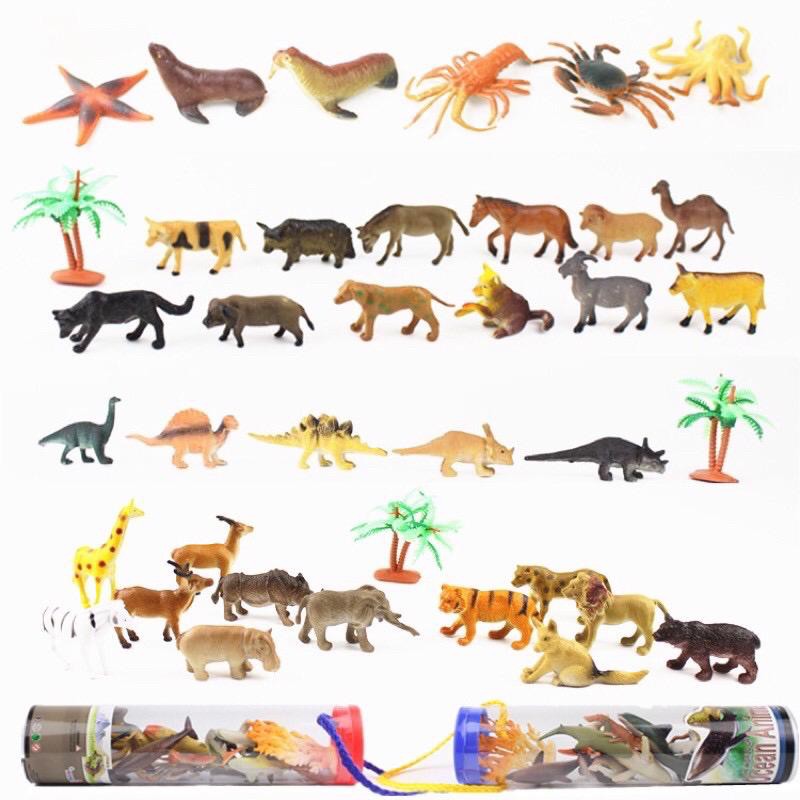 Animal Tube Miniatur Mainan Hewan Miniature Mainan Replika Hewan