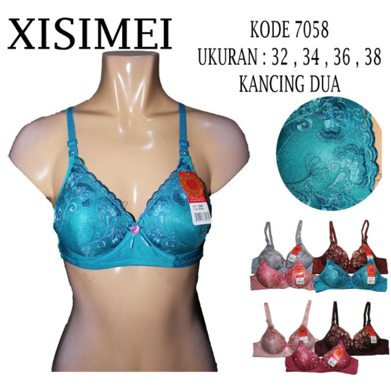 BRA/BH XISIMEI BORDIR KAIT 2.TANPA KAWAT