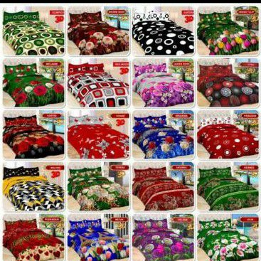 bed cover bonita set sprei karet bantal 4 no 2 uk 160x200