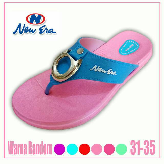 New Era Sandal 31-35 Jepit Anak Perempuan Santai Karet