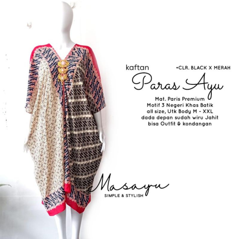 PARAS AYU KAFTAN BATIK ORI MASAYU