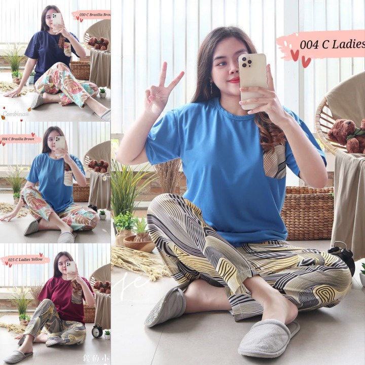 IZANY Piyama / Pakaian BS Motif Eror / Cacat BS Coretan