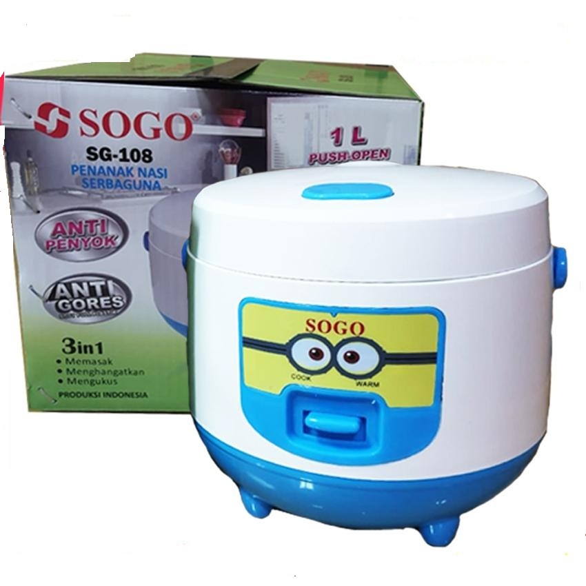 MAGIC COM rice cooker sogo 3IN1 / magic com 1 liter sogo / rice cooker mini LUCU AWET PRAKTIS