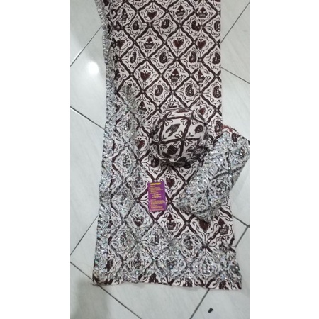 kain jarikpengantin bordir payet plus blangkon