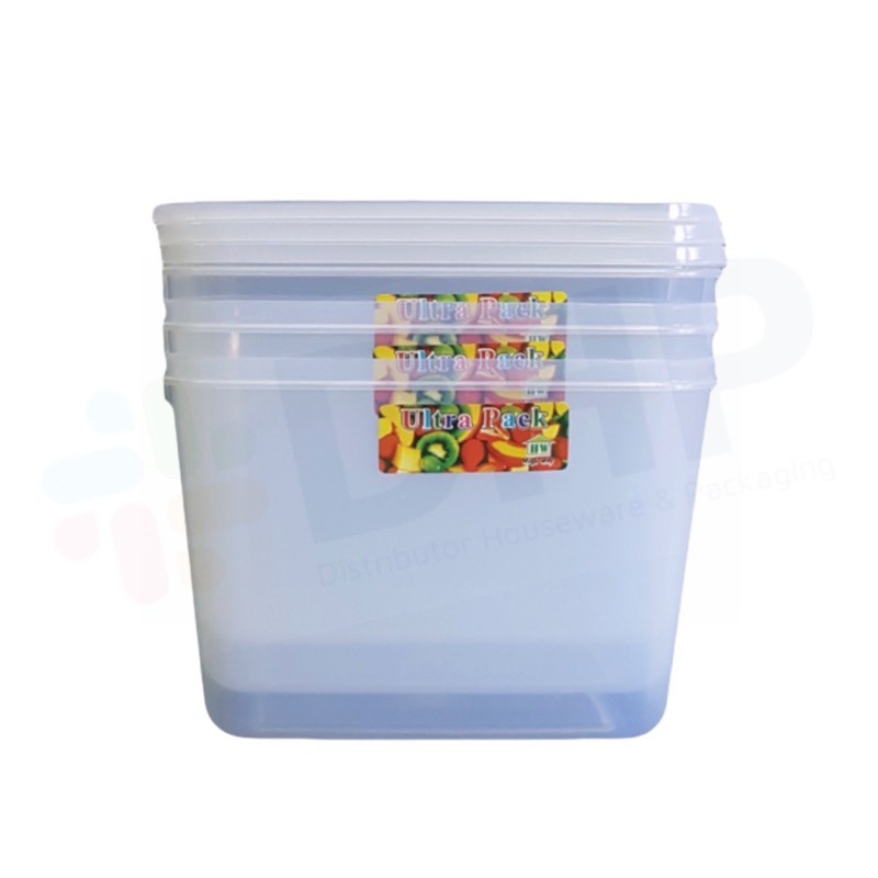 Ultrapack 2500 (20x14 h:14) Kotak Plastik Bumbu Tempat Kue Wadah Penyimpanan Plastik Food Container