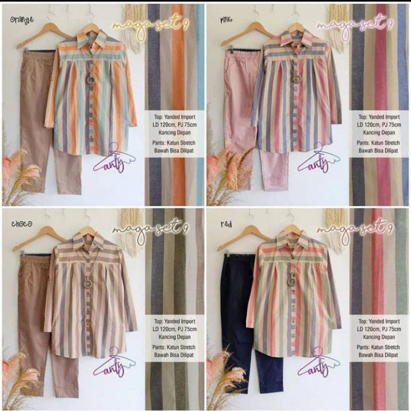 Bydii - One Set Katun Jumbo Maga set #9 by Mumu Fashion ori solo