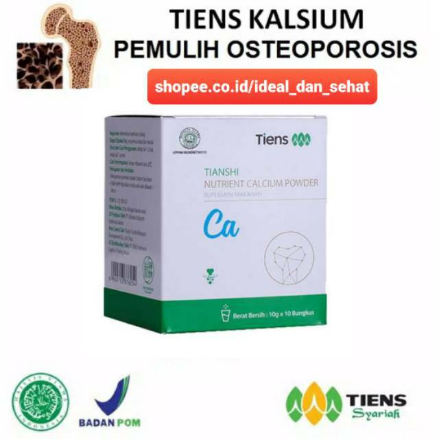 

Susu Kalsium Tianshi Mengobati Keropos Tulang Osteoporosis Pengapuran