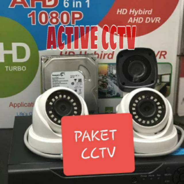 PAKET CCTV 720P 3MP 3 KAMERA CCTV DVR 4 CH 4 CHANNEL CAMERA 3MP FULL HD BISA DI LIHAT ANDROID