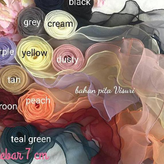 

Best!!.!>821ZE Pita Organza Neci 7 cm per yard (90 cm)