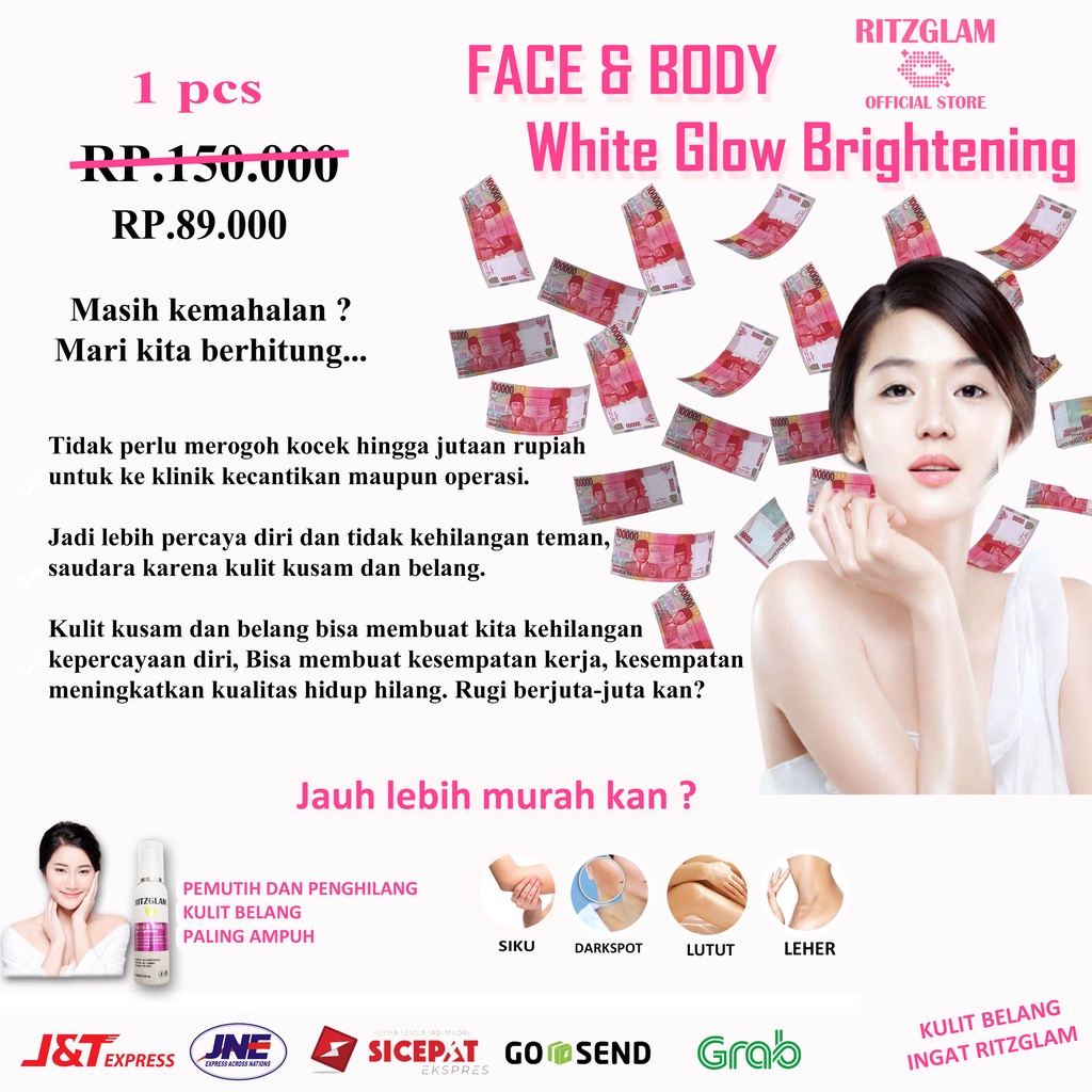 RITZGLAM Distributor 100Pcs  Collagen Brightening Face &amp; Body - Next Level FaceBody Care