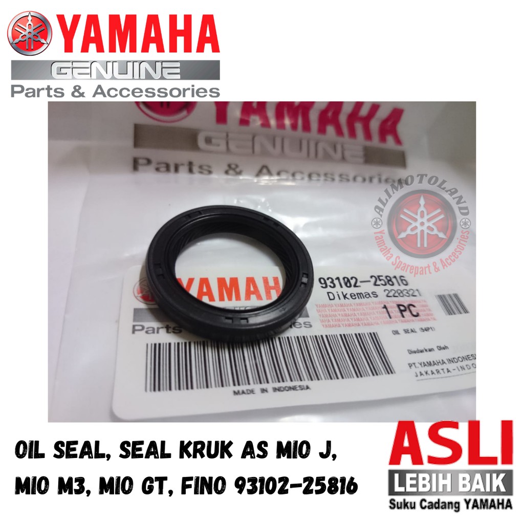 OIL SEAL, KARET SEAL KRUK AS MIO J, MIO M3, MIO GT, FINO 93102-25816