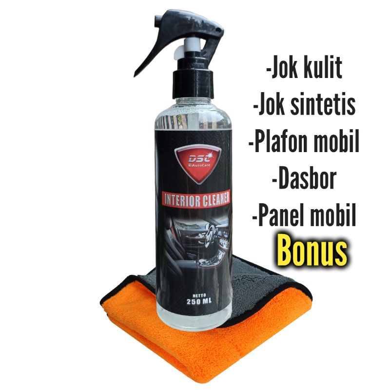 Pembersih  jok kukit jok bludru jok kain/plafon dasbor mobil /pembersih interior mobil