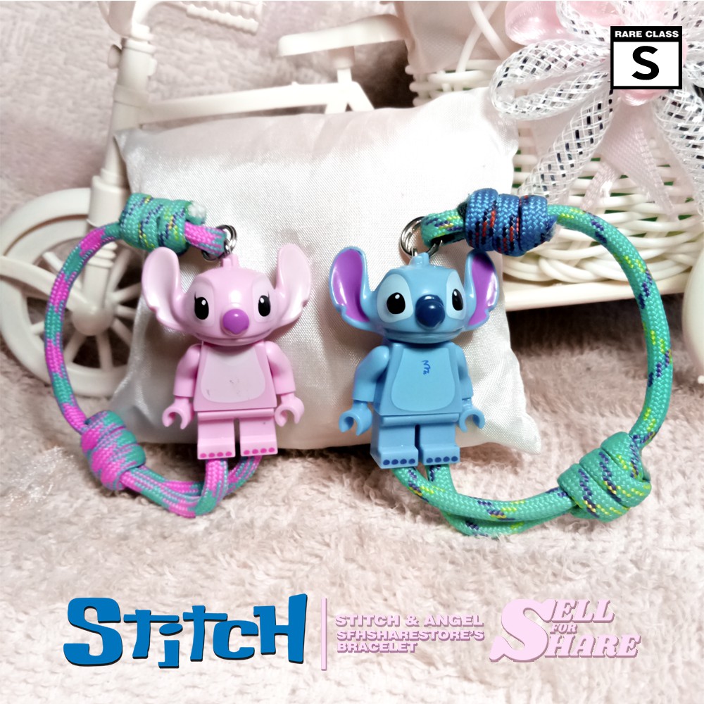 GELANG LEGO STITCH / STITCH ANGEL MINIFIGURE / GELANG TALI AESTHETIC / VIRAL GELANG LUCU / VOL.1