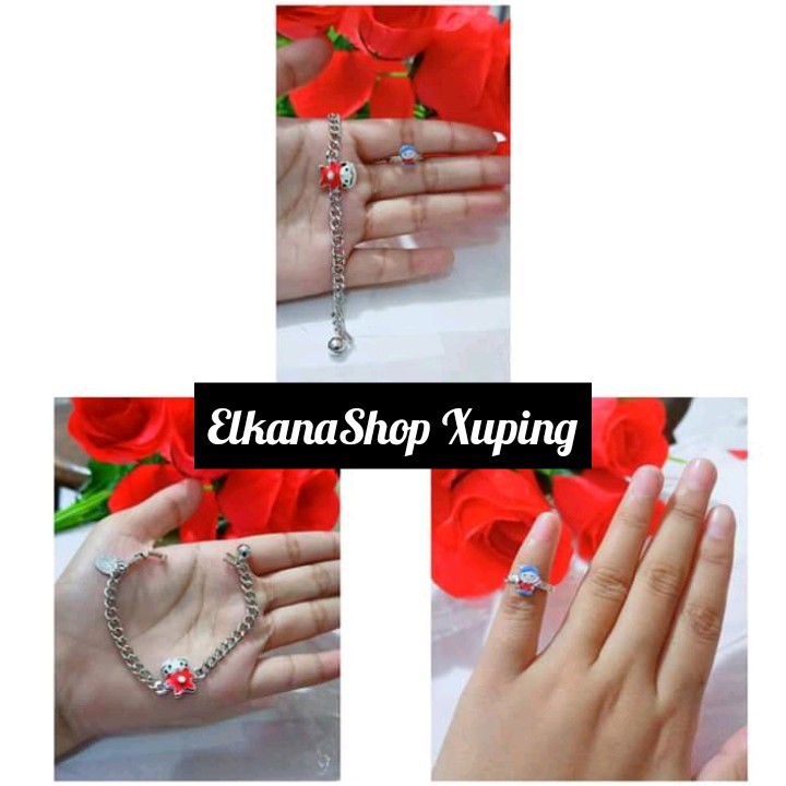 Gelang anak rantai free cincin xuping