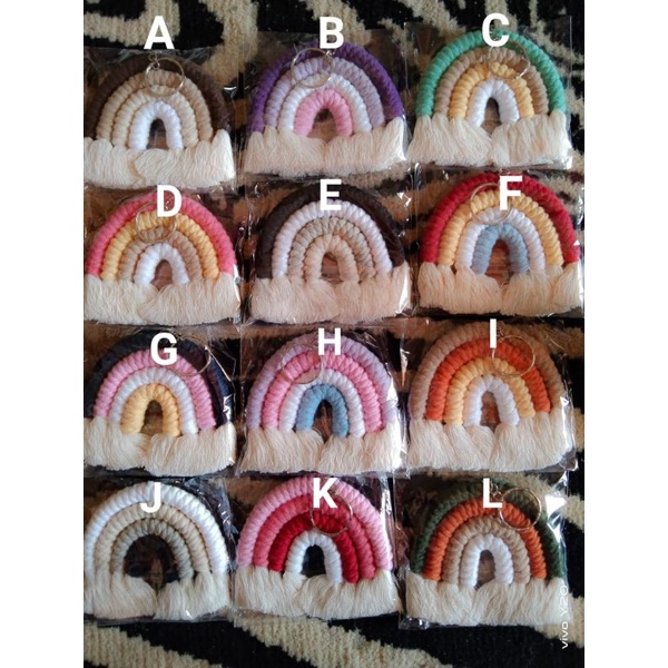 MACRAME RAINBOW/GANTUNGAN TAS PELANGI 4 LAPIS