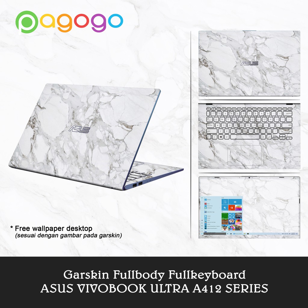 Garskin Laptop Skin Laptop Asus Vivobook Ultra A412 A412D A412DA Fullbody