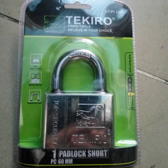 TEKIRO PL1434 gembok 60mm pendek 60 mm